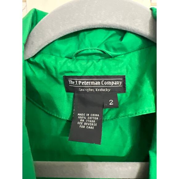 The J. Peterman Company size 2 green midi dress with pockets - Picture 3 of 4